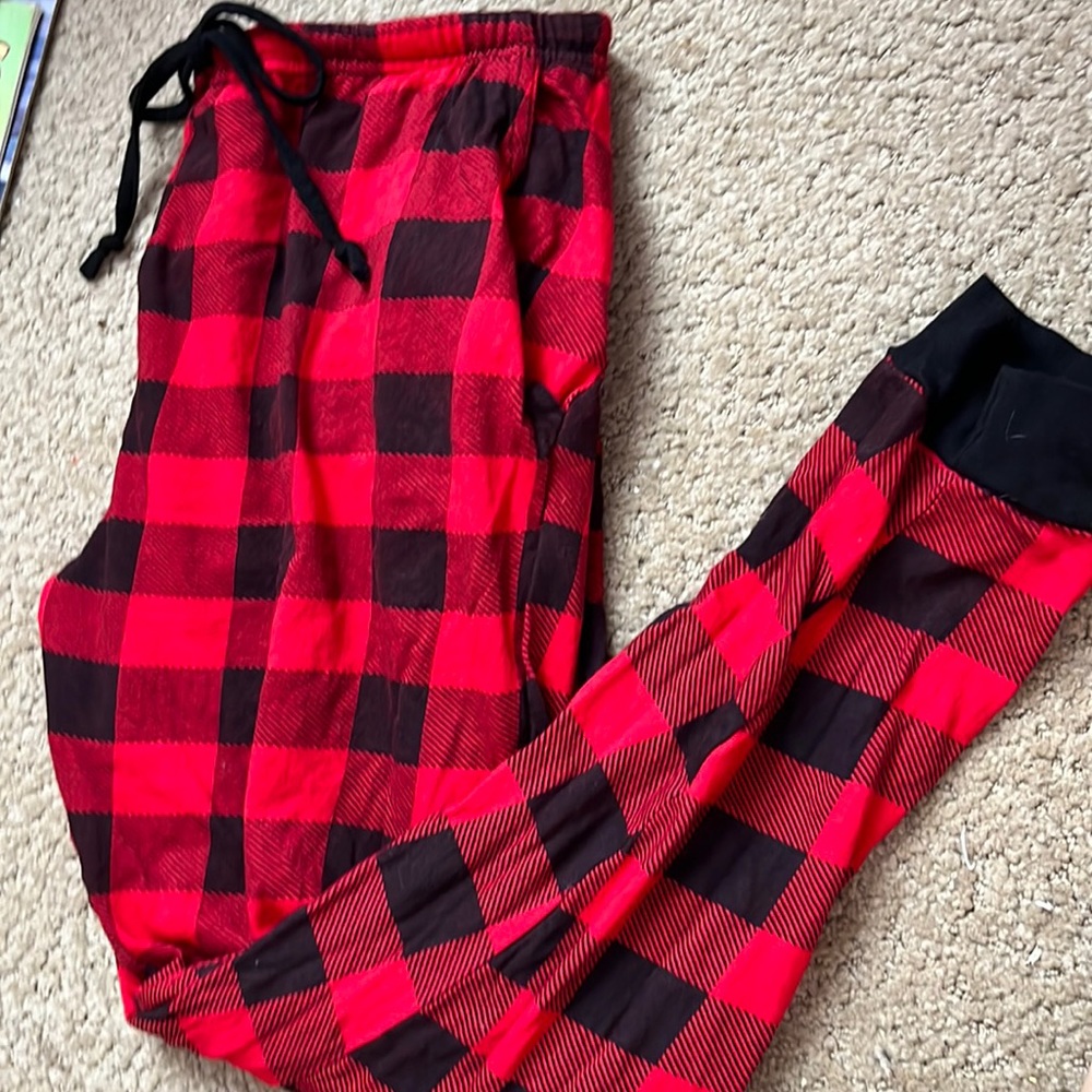plaid pj pants